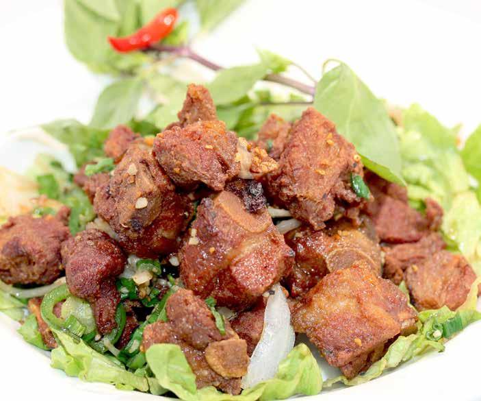 Spare Rib Salt & Pepper Mực / Sườn Heo Rang Muối Tofu/ Chicken/ Beef/ Shrimp