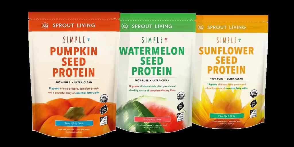 SIMPLE PROTEIN PURE SINGLE INGREDIENT PROTEINS Crafted for the purists at heart, Simple Protein is our line of 100% single ingredient protein powders made from unique whole food ingredients that
