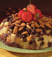 PRESSURE COOKING TIME: 15 MINUTES Bread Pudding Ingredients 1/2 cup chocolate chips 1/3 cup almonds, chopped 1 tsp.