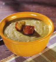 PRESSURE COOKING TIME: 25 MINUTES Split Pea Soup Ingredients 6 8 slices thick cut bacon, cut crosswise into 1/2" wide pieces 2 medium onions, chopped 2 medium carrots,