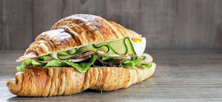 SAVORY CROISSANTS RECIPE DELIKREK YEAST FLAT MARGARINE 1000 GR 40 GR 300 GR (to make puff-pastry) Mix all ingredients, except margarine until dough is smooth and homogeneous, let stand 15-20 minutes,