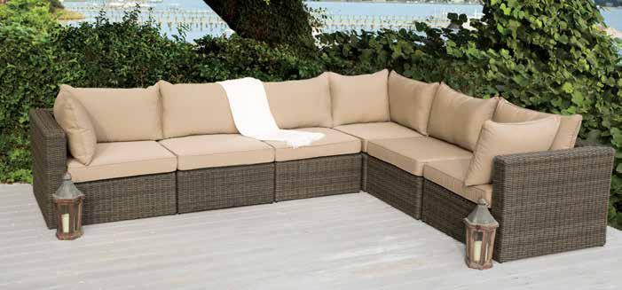 Regularly $4300 Sale $1999 SPECIAL PURCHASE Napa Sectional 7 piece sectional seating group includes: Six seat sectional sofa with premium cushions included