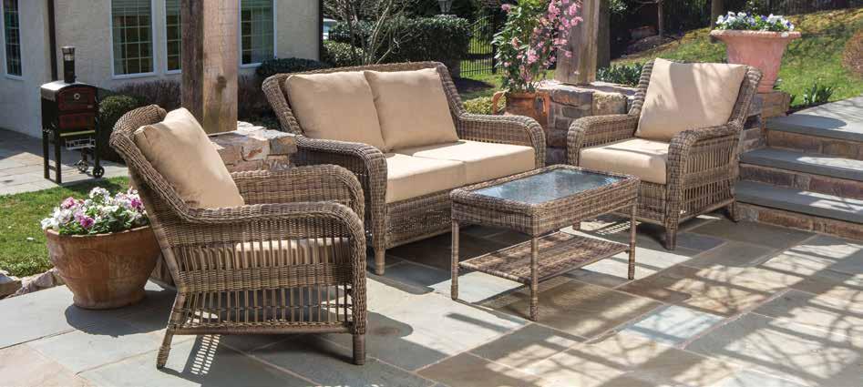 Regularly $3600 Sale $1999 Napa Deep Seating SPECIAL PURCHASE Vineyard All Weather Wicker Deep Seating 4 piece deep seating includes: Love seat, 2 lounge