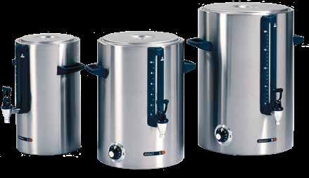 HOT WATER DISPENSERS Animo has a wide range of hot water dispensers suitable for small or large volumes.