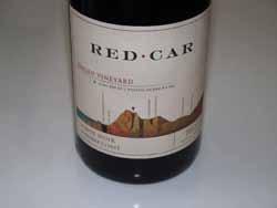 2013 Red Car Manchester Ridge Vineyard Mendocino Ridge Pinot Noir 13.2% alc., ph 3.80, TA 0.51, 300 cases, $68.