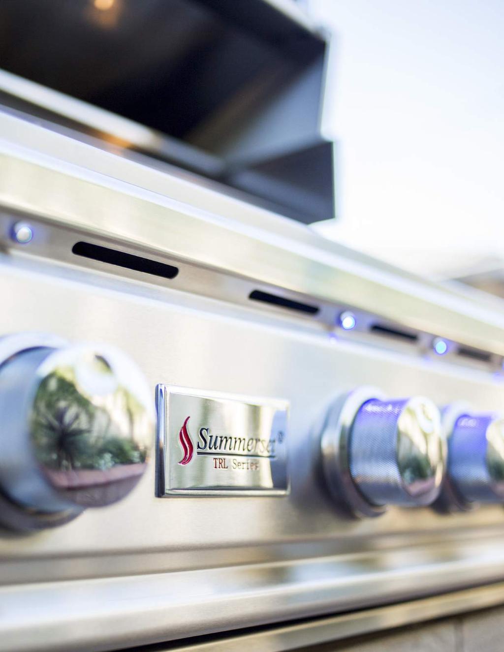 OUT SUMMERSET Summerset Professional Grills offers a complete line of stainless steel grills, grill carts, Q islands, fire pits, doors, drawers, components and more.