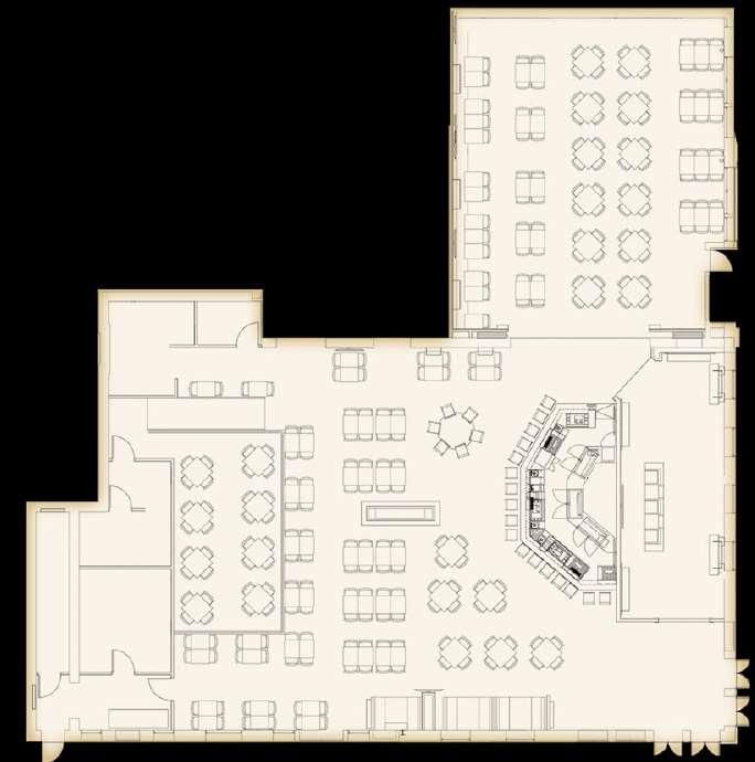 Iberville Street Floor Plans VIP Voodoo Room Full Cafe Buyout: Reception: 450 Cocktail: 500 Seated: 250 Main Cafe: Reception: 230 Cocktail: 200 Seated: 150 Main Cafe Stage: Reception: 35 Cocktail: 35