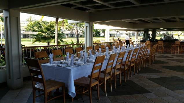 (Semi-Private) Bridge Bar Lanai Located on our Breezeway of our Outdoor Dining Area Seats up to 25 Shared venue with other guests of Roy s Ko Olina Seats one long table Events with 15 guests or more