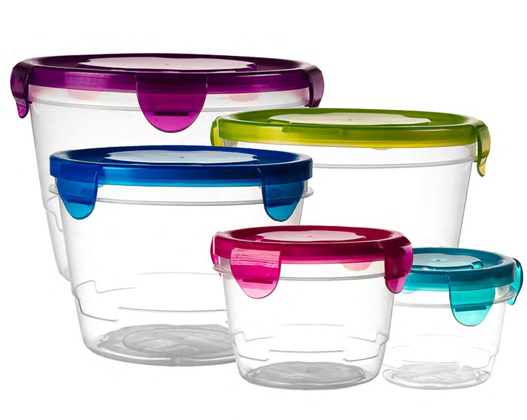 Round Microwaveable Storage Containers.