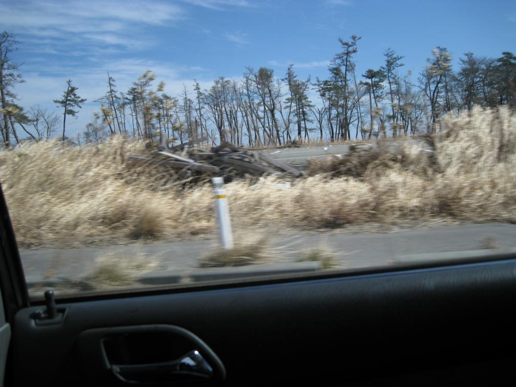 The evacuation area nearby Fukusima Daiichi Nuclear