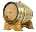 180mm (JTR2BL/2BR) H 15mm, W 180mm Large 100cl (JF10BL) H 100mm, W 230mm Showing Pot and Trivet (JT70BR & JTR1BR) Handcrafted American White Oak barrels, they have a medium char (the inside has been