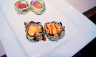 CUCUMBER SPECIAL ROLLS Wrapped in thin cucumber paper without rice KANISU ROLL 11.95 Crab stick, avocado and vinegar *SALMON TANGO 11.