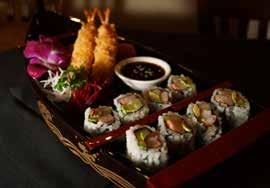 95 Real crab meat tempura, cream cheese and cucumber topped with shrimp, avocado and honey mayo MADAME BUTTERFLY ROLL (HAND ROLL) 7.