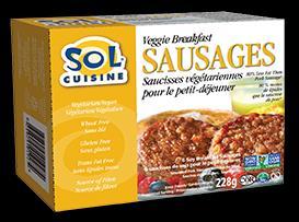 Veggie Breakfast Sausage Veggie Breakfast Sausage Soy-Based Versatile breakfast protein - Only