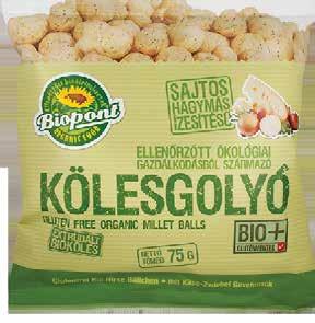 Biopont ExtRUded millet balls (cheese and onion flavoured, organic) 75g 12 42 504