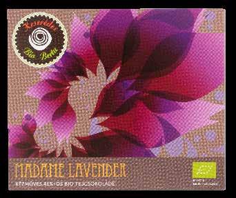 Madame Lavender organic milk chocolate with lavender (75g / bar) 10 300 3000 10 66