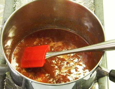 Simmer, stirring often, to cook the sauce 10 to 15 minutes.