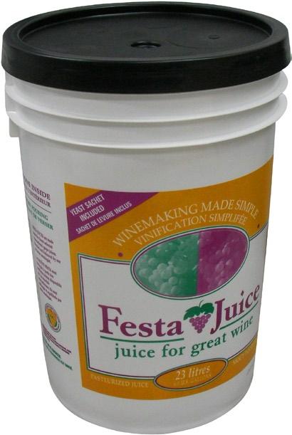 Dec 2016 Sale runs Today thru Sat Dec 31 5 28 00 Festa Juice Reds Pure juice in a sterilized 23L pail, Festa juices are prepared utilizing only