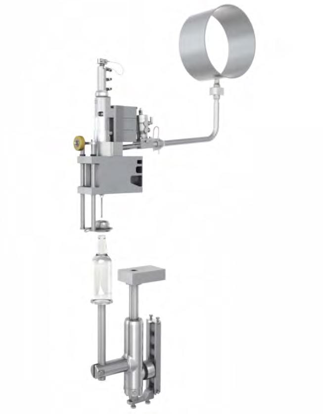12 KRONES fillers for wine and sparkling wine Modulfill HES probe filler Optional: with automatic probe adjustment and automatic CIP cup adjustment Optional: automatic probe adjustment The system can