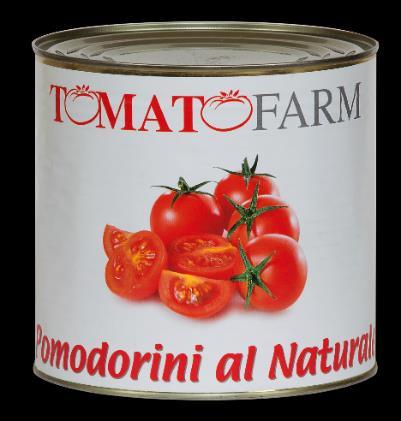 Small tomatoes Small natural tomatoes Obtained from selected fresh tomatoes, immersed in a velvety salsa.