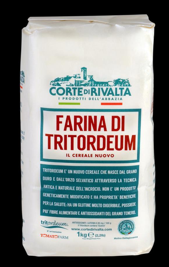 Tritordeum 00 cylindred milled flour Carefully mixing (at the storage center) two of our varieties of tritordeum with different W and P/L casings, we obtained an ideal flour for the preparation of