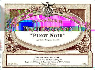00 Domaine Seguin-Manuel, Bourgogne Rouge (2014) Burgundy, France Pinot Noir