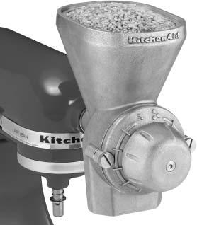 GRAIN MILL INSTRUCTIONS AND RECIPES Model KGMA This attachment has been approved for use with