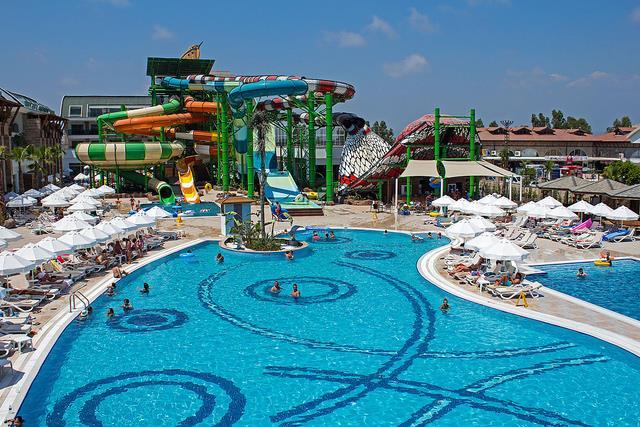 AQUAPARK, (10.00-12.00/14.00-16.00) Our Aquapark is at your service with 7 different slides.