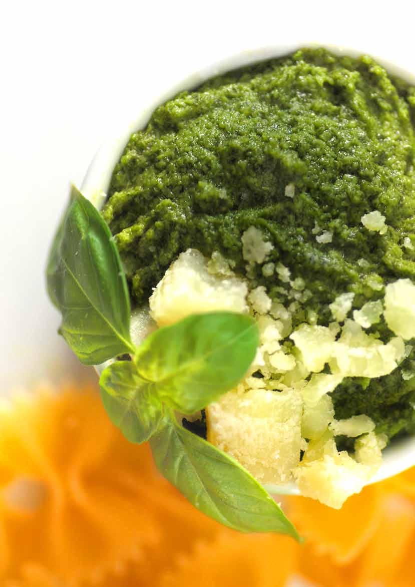 Pesto We use only the finest quality olive oil and the most fragrant ingredients.