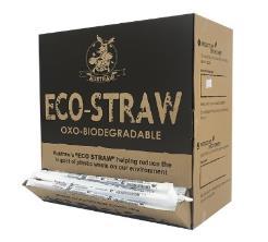 1 - ECO-STRAW - OXO-BIODEGRADABLE STRAWS A Plastic Straw with the additive "Reverte" which alters the molecular structure of the plastic, while giving the end user the same experience as a normal PP