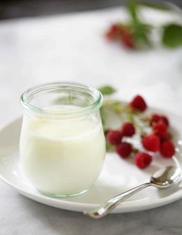 Recipe for Homemade Yogurt Mix: 4 cups milk 1/3 cup nonfat dry milk Heat together to 200 F (a double boiler works best). Stir to avoid scorching.
