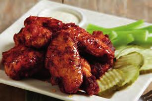 95 sboneless t A full pound of all-white-meat boneless wings tossed in your choice of our signature sauces or dry rubs (cal. 870) 11.