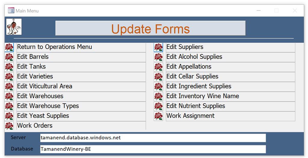 The Update forms allow the user to fine tune the various choices you have to insert where input is needed. Many items are already included, but not all.