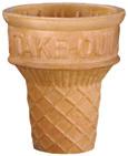 Cake Cup Cone Sleeve Sugar Cones* 204B Honey-Roll Sugar