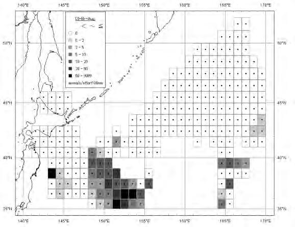 Bryde s whale (Balaenoptera edeni) Density Index (whales/100n.