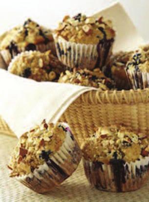 WHOLE-GRAIN BLUEBERRY MUFFINS Yield: 12 Servings TOTAL TIME: 40 minutes 1 cup old-fashioned oats, uncooked 1 cup whole wheat flour ½ cup all-purpose flour 2 tsp. baking powder ½ tsp.