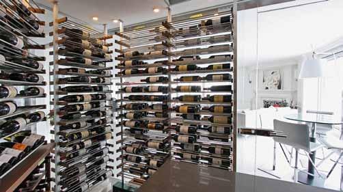 WHEN WINE BECOMES PART OF YOUR HOME DÉCOR We re noticing that more and more clients are gravitating from their apartment wine cellars towards refrigerated glass wine cabinets with our wine rack