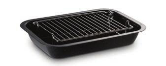 Equipment supplied with your AGA City24 (Gas Top) Large Size Roasting Pan with Broiling Rack This is designed to slide onto the oven runners without the need for it to sit on an oven grid shelf.