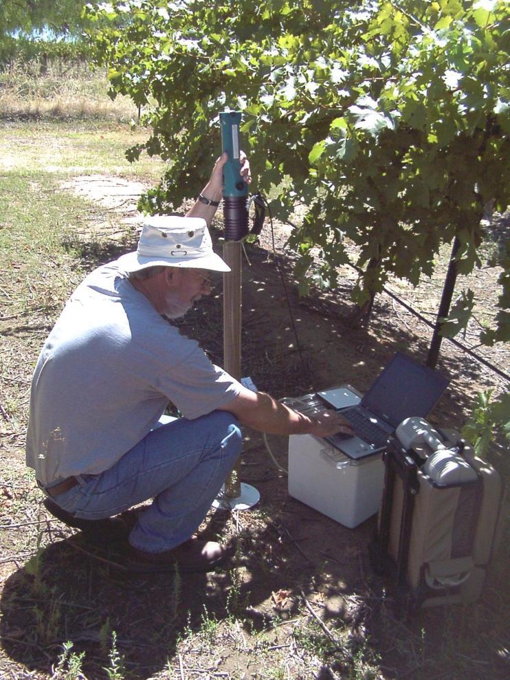 2. Spectroscopy of leaves and canopy Visual assessment of vines (scouting) is important - disease, nutrition, water stress, etc.