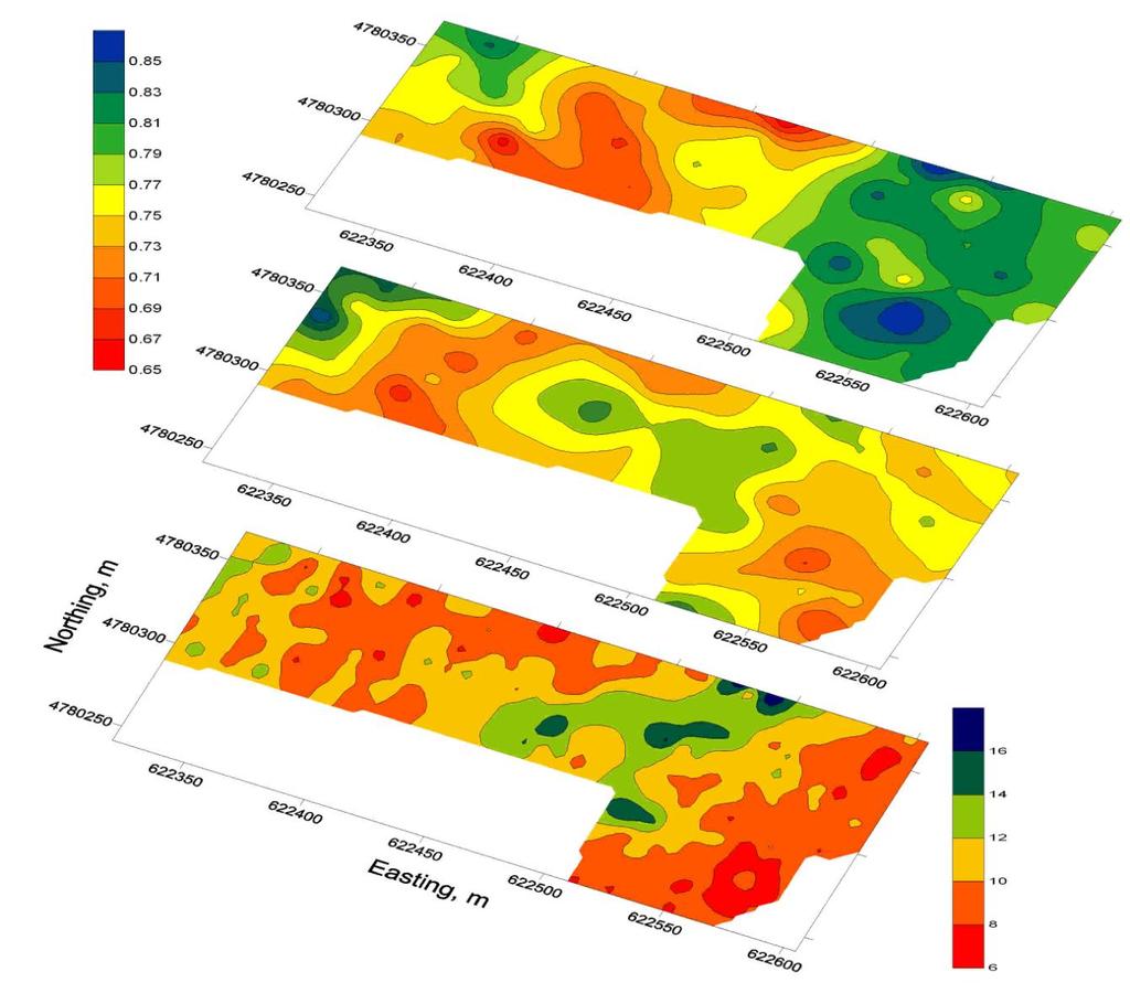 Normalized Green-Red Reflectance (NGRR) with Soil Moisture at