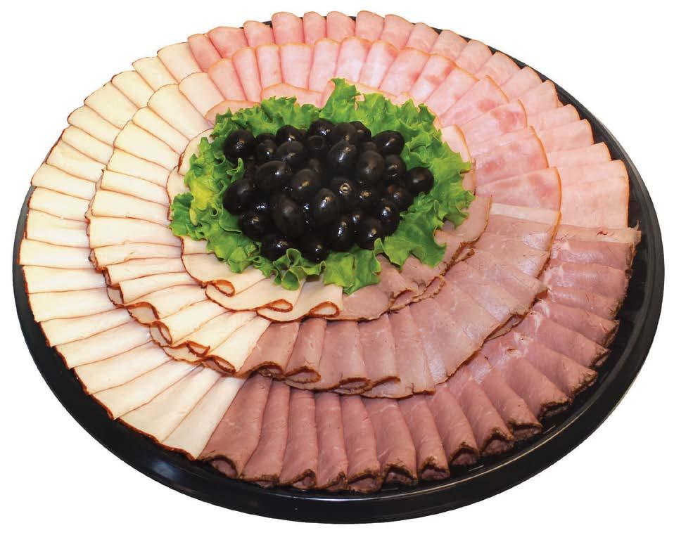 Croissant Sandwich Platter 12-18 $47.99 Fresh baked croissants cut in half and fi lled with slices of Kretschmar top round roast beef, 18-24 $59.