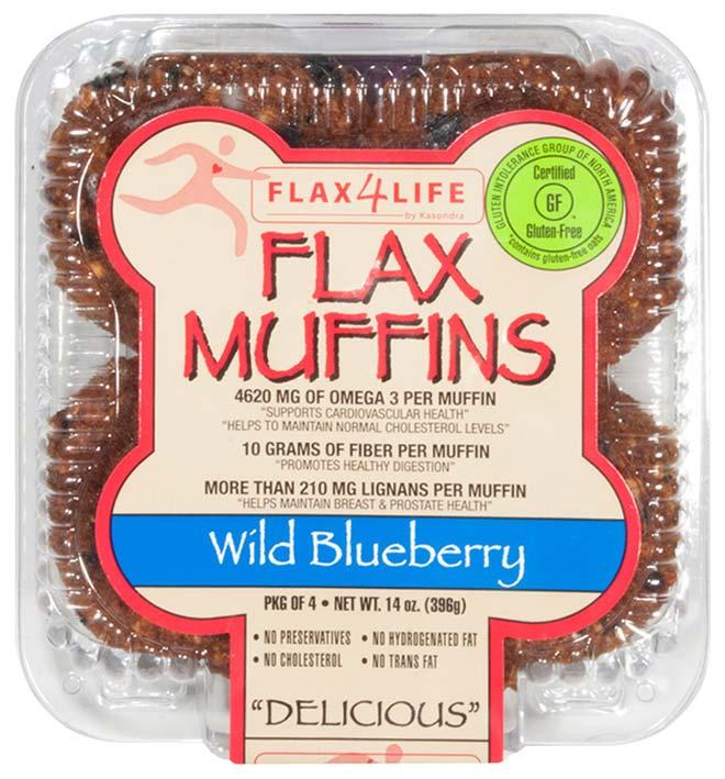 Flax 4 Life Flax Muffins: Wild Blueberry Flax 4 Life Cakes - Pastries & Sweet Goods Event Date: Oct 2013 Price: US 5.00 EURO 3.
