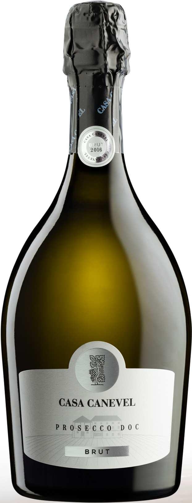 CASA CANEVEL PROSECCO DOC BRUT Sparkling wine with a lively mousse and fresh aromas of fruit and flowers.