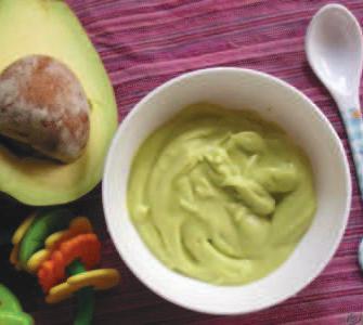 AVACADO PUREE Age - Can be given from 5 months Ingredients : Half an avocado Cut the
