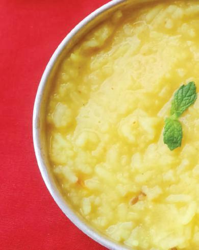 PLAIN KHICHDI Age - Can be given from 7 months Ingredients 2/3 cup rice 1/3 cup moong or toor dal