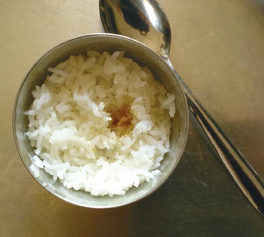 GHEE RICE Ingredients : ½ cup cooked rice ½ tsp jeera powder 1 teaspoon Ghee.