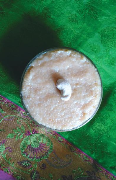 SWEET PONGAL Ingredients : 1 cup Rice ½ cup moong dal Jaggery syrup according to taste. Ghee 3 teaspoon. Elachi powder ½ teaspoon. Wash and soak the rice and dal for 20 minutes.