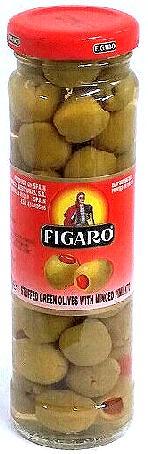 Olives 12x142g Figaro Green Olives w Almonds