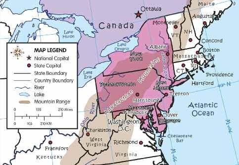 STATES IN THE MID-ATLANTIC Before you study the Mid-Atlantic states, look at