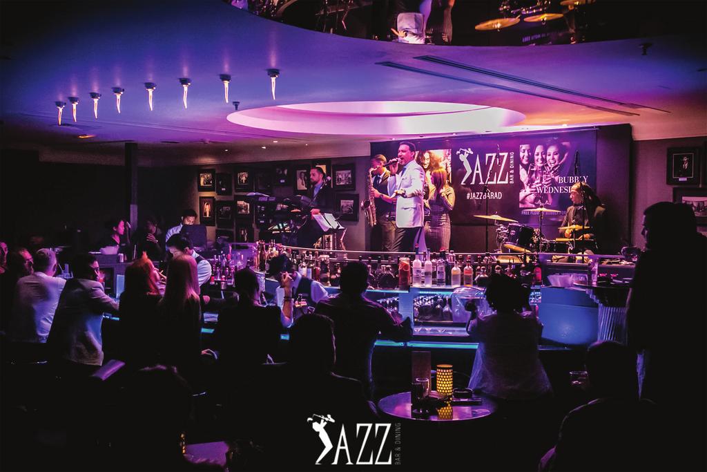 What else is Jazz n? Monday & Wednesday Ladies Night: All ladies will receive selected complimentary drinks until 11:00 pm and 50% thereafter.